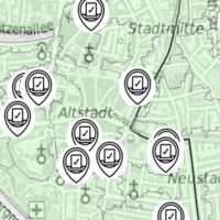 Wahlbezirke und -lokale © Stadt Hildesheim